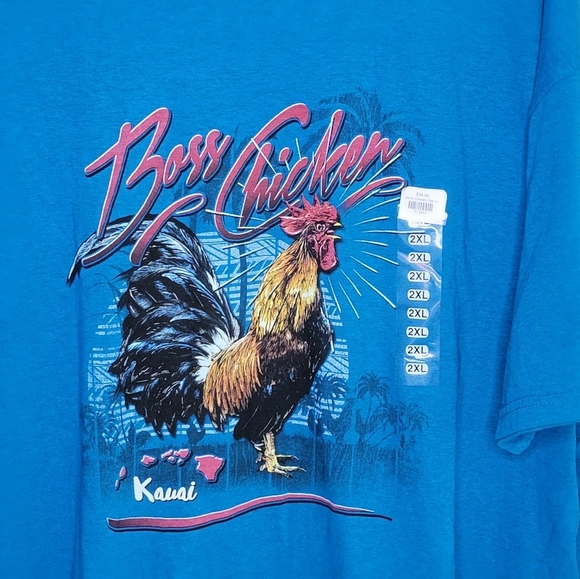 NWT Gildan | Boss Chicken Kauai Hawaii Tee Size 2XL - Picture 2 of 5